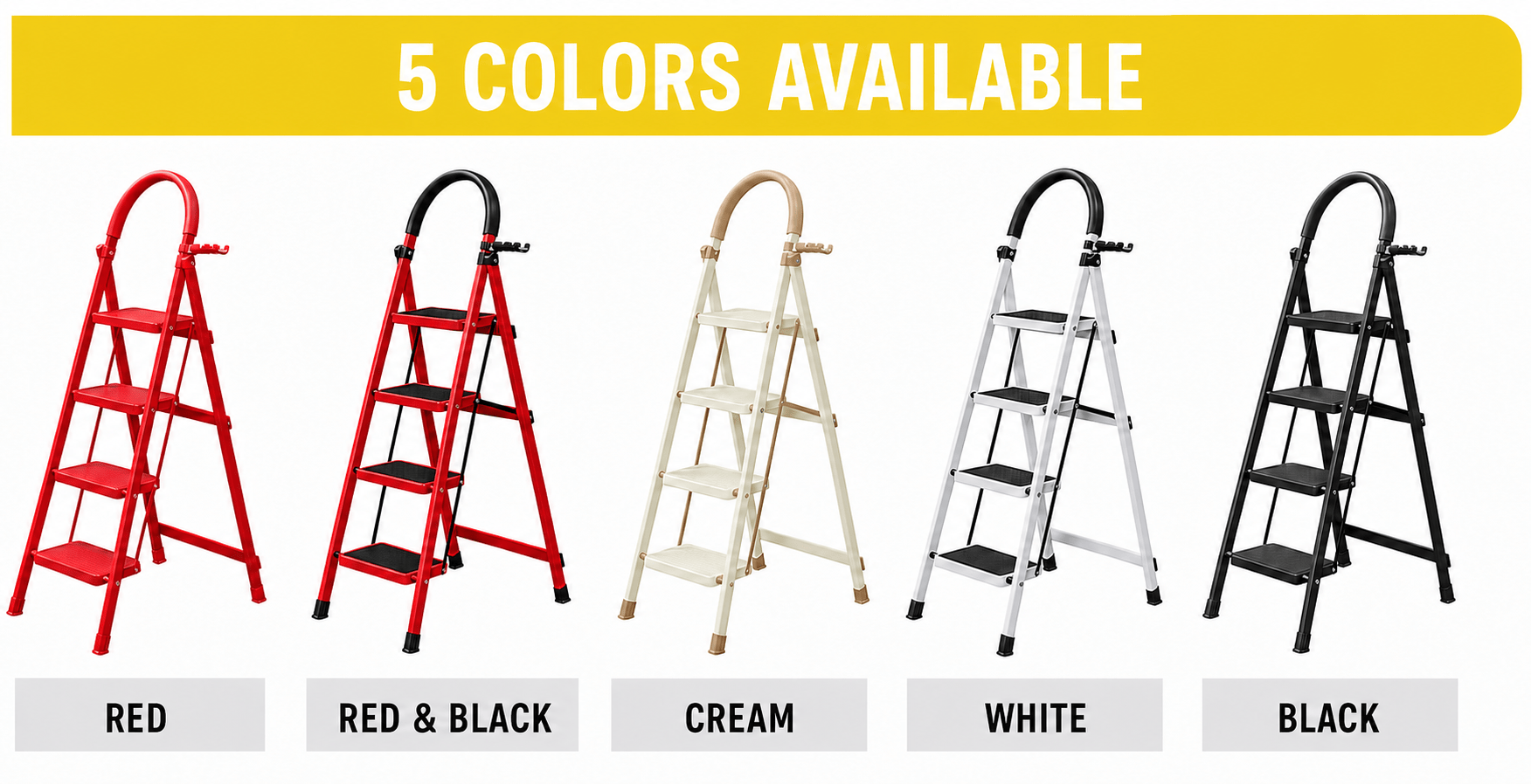 ARK01 folding household step ladder with safety handrail ARK01 folding household step ladder with safety handrail