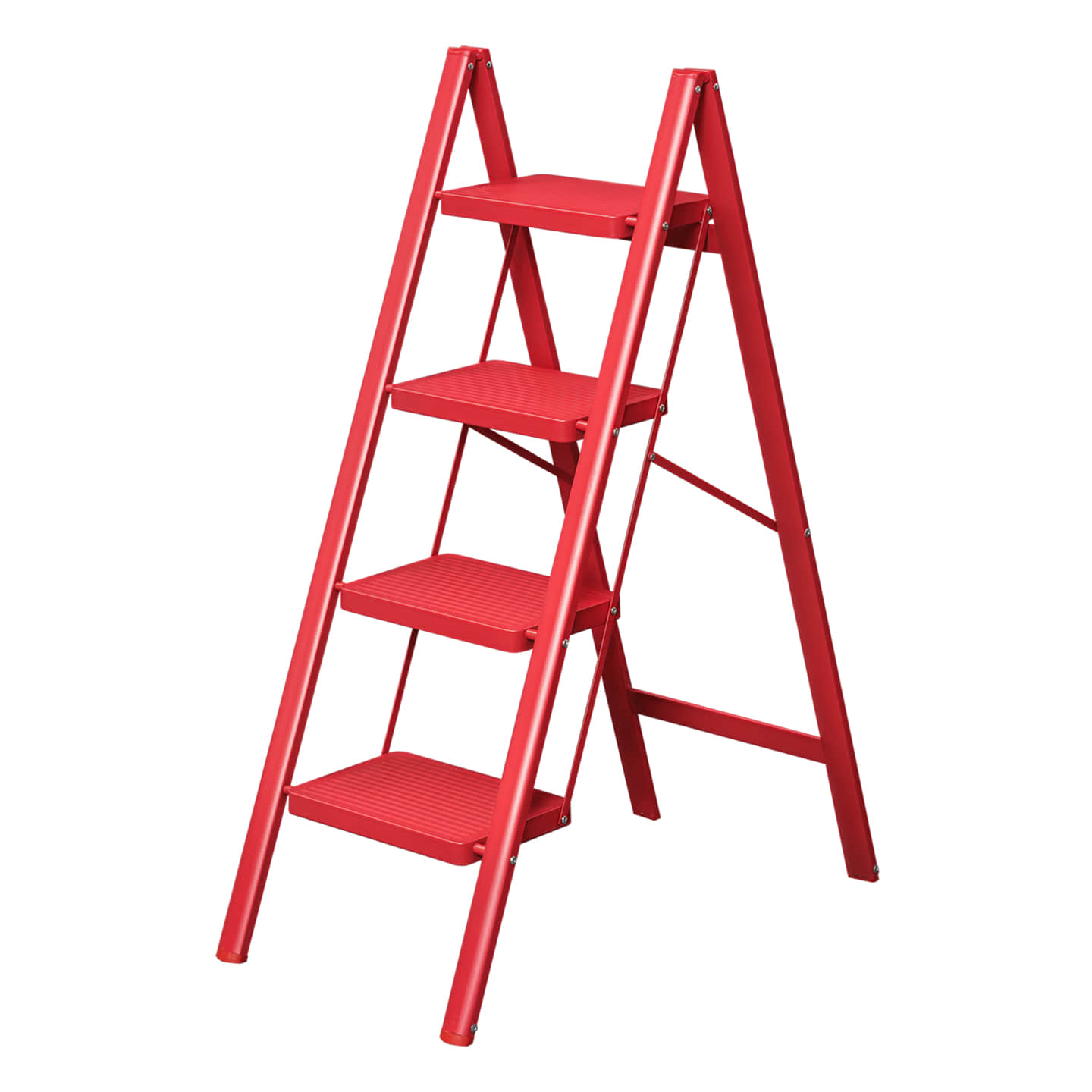 ARK11 Red 4-Step Folding Household Ladder