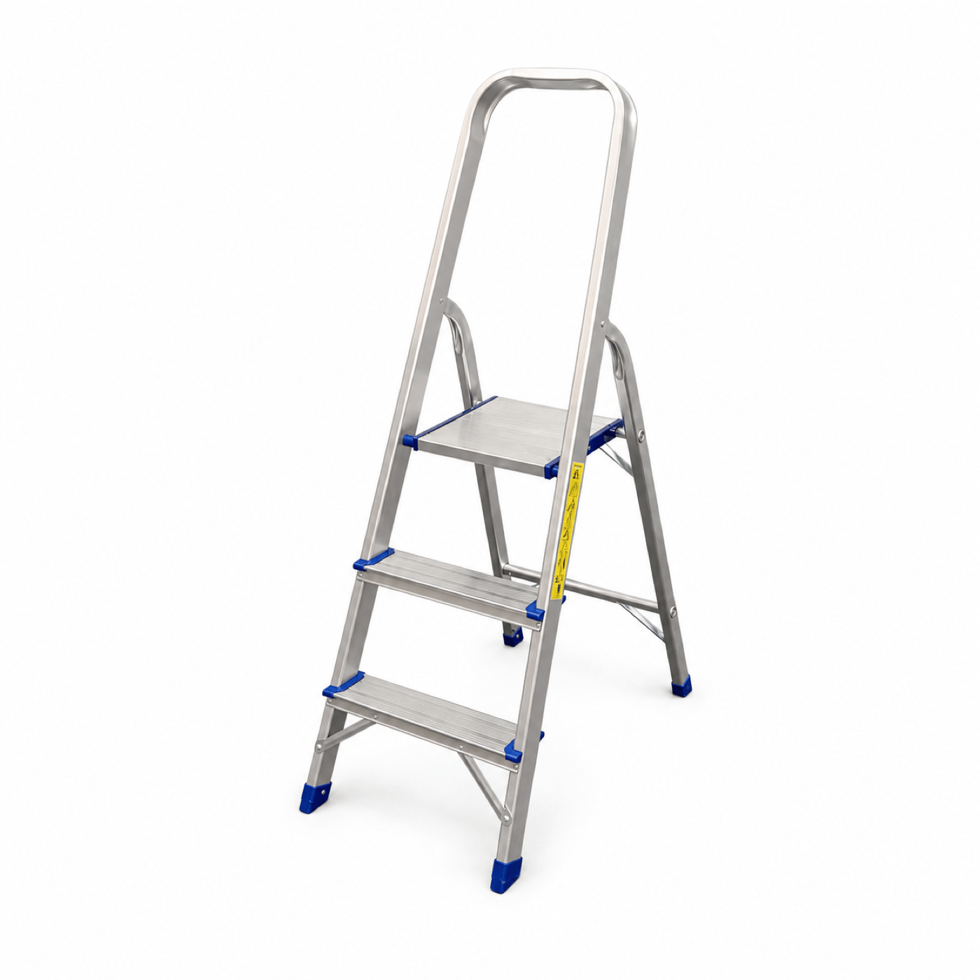 WL01 Lightweight 3-Step Aluminum Ladder with Handrail